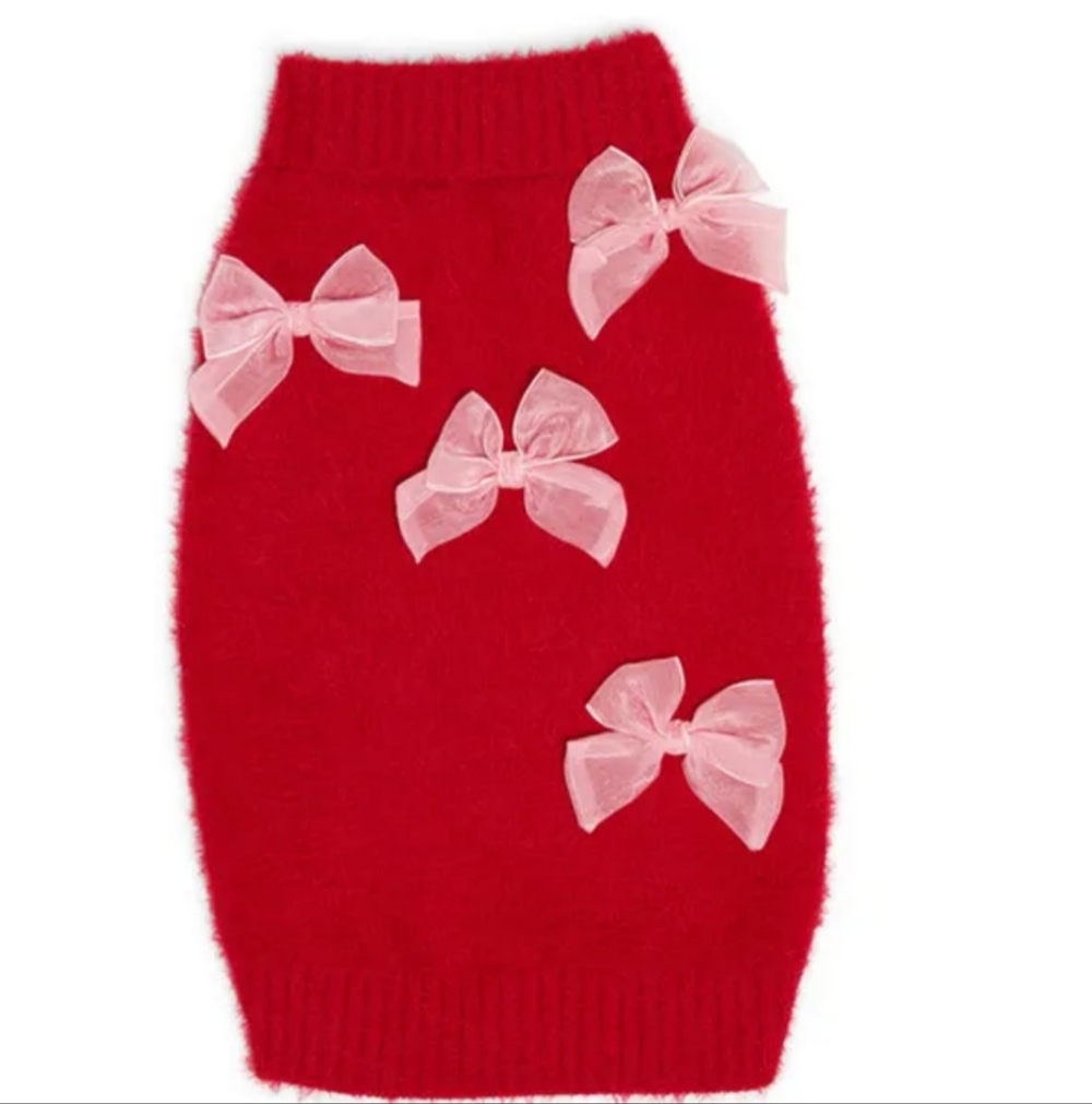 Merry Makings Holiday Bows Pet Sweater Size XXL NWOT